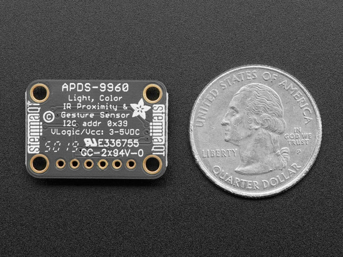 Adafruit APDS9960 Proximity, Light, RGB, and Gesture Sensor (STEMMA QT / Qwiic) by Adafruit - The Pi Hut
