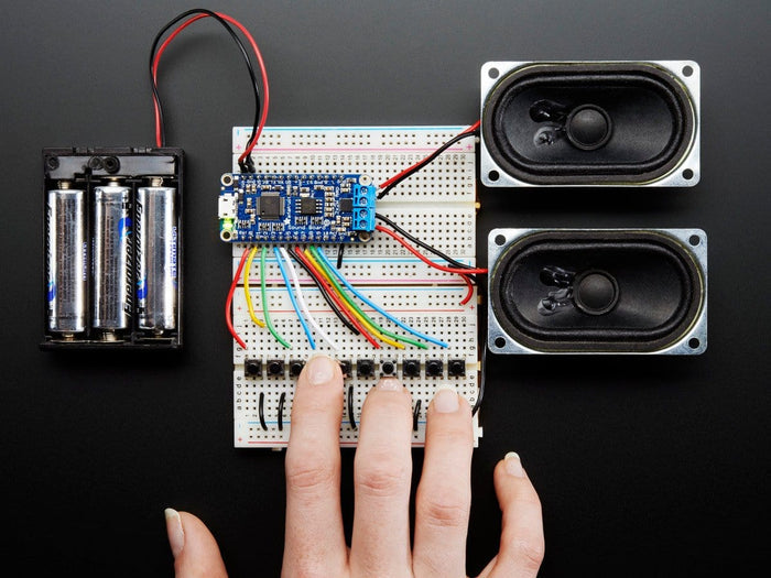 Adafruit Audio FX Sound Board + 2x2W Amp - WAV/OGG Trigger -16MB by Adafruit - The Pi Hut
