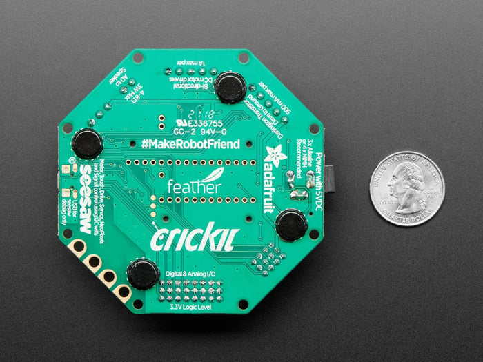 Adafruit CRICKIT FeatherWing for any Feather by Adafruit - The Pi Hut