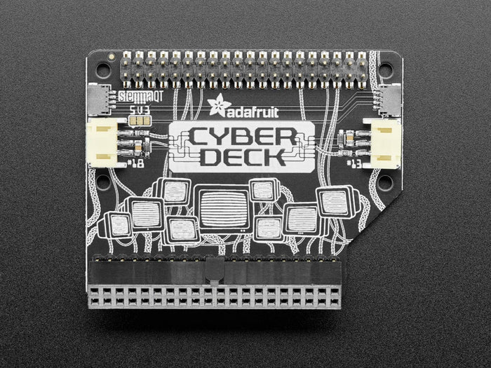 Adafruit CYBERDECK Bonnet for Raspberry Pi 500/400 by Adafruit - The Pi Hut
