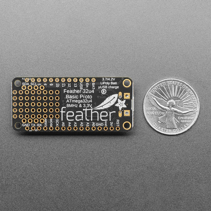 Adafruit Feather 32u4 Basic Proto by Adafruit - The Pi Hut