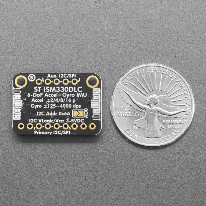 Adafruit ISM330DHCX - 6 DoF IMU - Accelerometer and Gyroscope by Adafruit - The Pi Hut