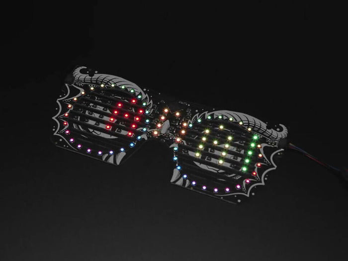 Adafruit LED Glasses Front Panel - 116 RGB LEDs with I2C Driver (STEMMA QT / Qwiic) [discontinued] by Adafruit - The Pi Hut
