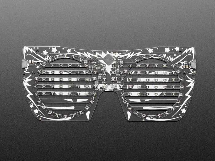 Adafruit LED Glasses Front Panel - 116 RGB LEDs with I2C Driver (STEMMA QT / Qwiic) [discontinued] by Adafruit - The Pi Hut