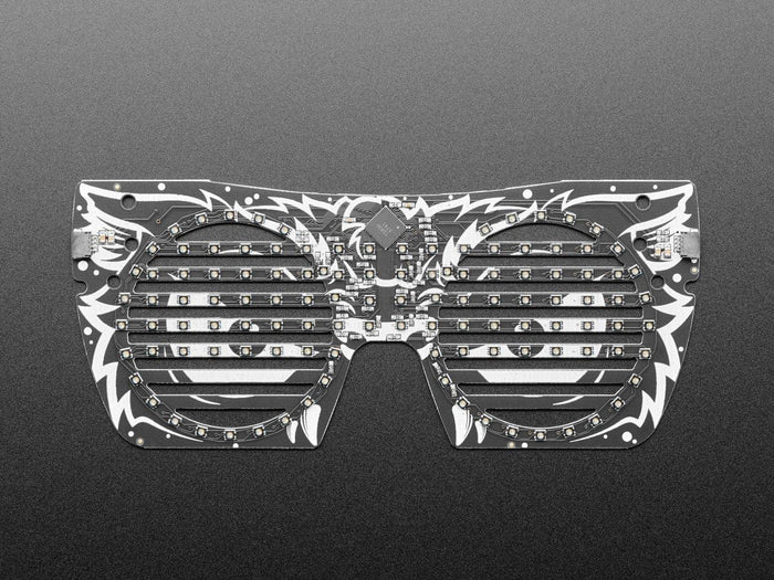 Adafruit LED Glasses Front Panel - 116 RGB LEDs with I2C Driver (STEMMA QT / Qwiic) [discontinued] by Adafruit - The Pi Hut