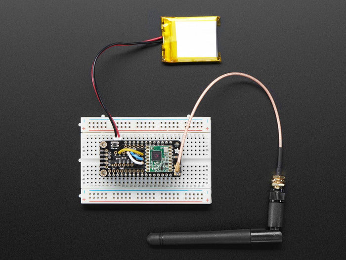 Adafruit LoRa Radio FeatherWing - RFM95W 900 MHz (RadioFruit) by Adafruit - The Pi Hut