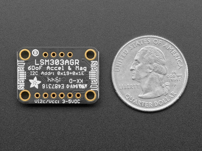 Adafruit LSM303AGR Accelerometer Magnetometer - STEMMA QT Qwiic by Adafruit - The Pi Hut