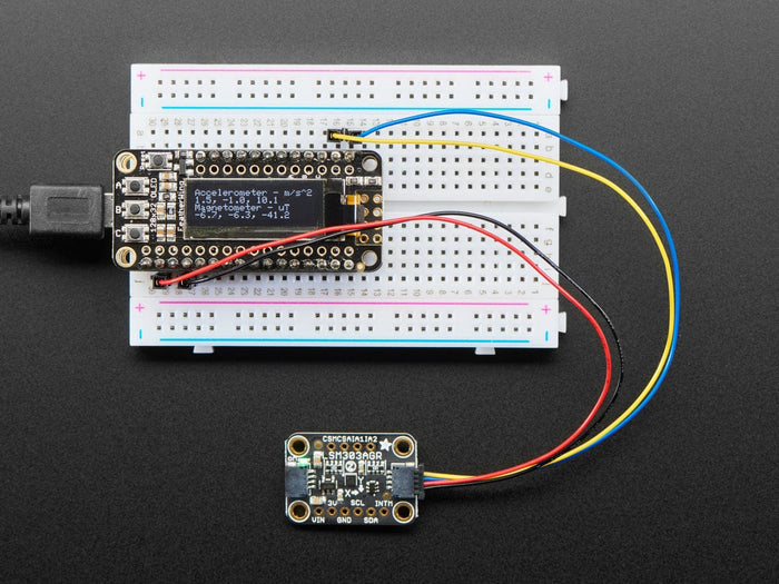 Adafruit LSM303AGR Accelerometer Magnetometer - STEMMA QT Qwiic by Adafruit - The Pi Hut