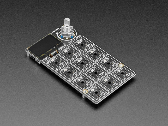 Adafruit MacroPad RP2040 Starter Kit - 3x4 Keys + Encoder + OLED by Adafruit - The Pi Hut