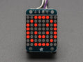 Adafruit Mini 8x8 LED Matrix w/I2C Backpack - Red [Discontinued] by Adafruit - The Pi Hut