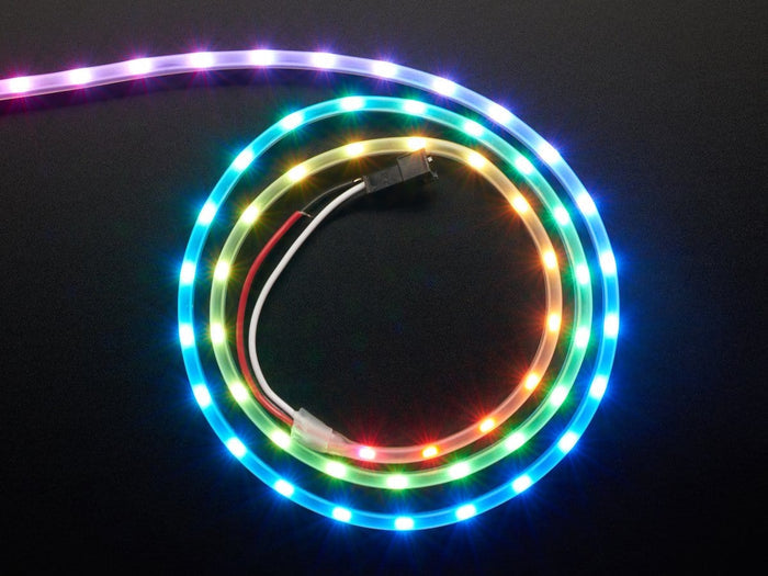 Adafruit NeoPixel LED Side Light Strip - Black 60 LED by Adafruit - The Pi Hut