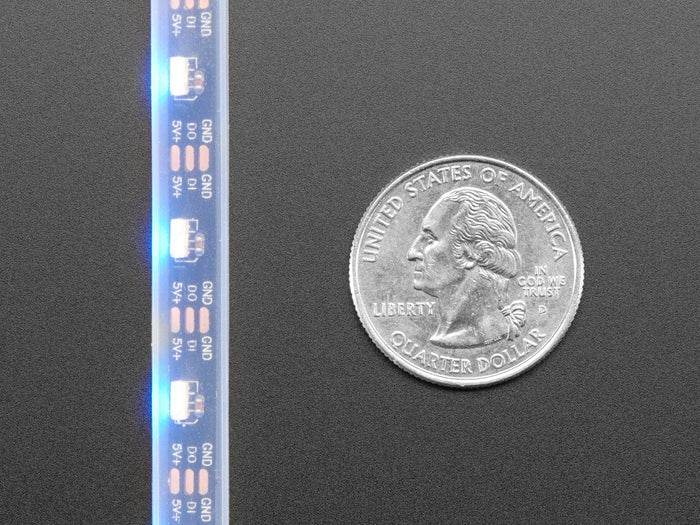 Adafruit NeoPixel LED Side Light Strip - Black 60 LED by Adafruit - The Pi Hut