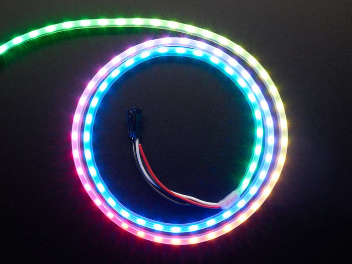Adafruit NeoPixel LED Side Light Strip - Black 90 LED [Discontinued] by Adafruit - The Pi Hut