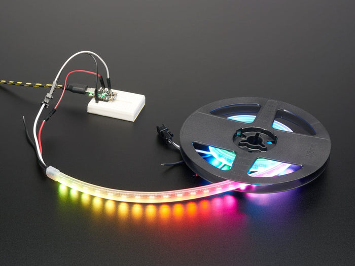 Adafruit NeoPixel LED Side Light Strip - Black 90 LED [Discontinued] by Adafruit - The Pi Hut