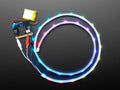 Adafruit NeoPixel LED Strip w/ Alligator Clips - 30 LEDs/meter (1 Meter - BLACK) by Adafruit - The Pi Hut