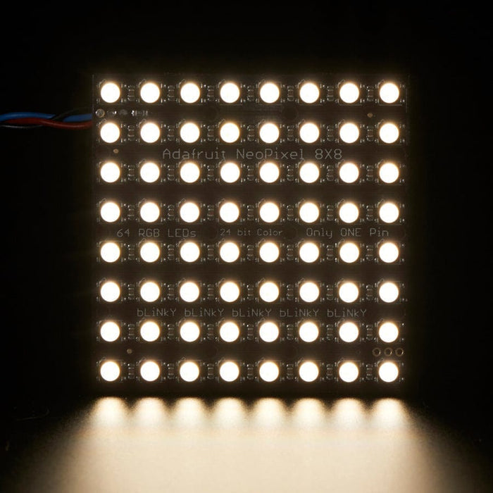 Adafruit NeoPixel NeoMatrix - 64 RGBW - Natural (4500K) by Adafruit - The Pi Hut