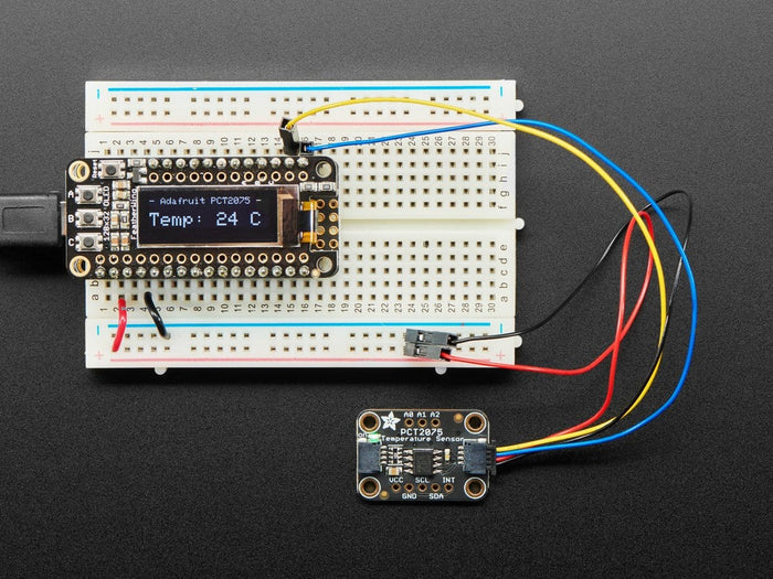 Adafruit PCT2075 Temperature Sensor - STEMMA QT / Qwiic by Adafruit - The Pi Hut