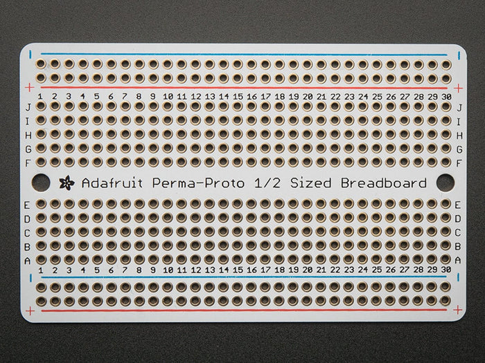 Adafruit Perma-Proto Half-sized Breadboard PCB - 3 Pack! by Adafruit - The Pi Hut