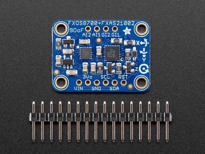 Adafruit Precision NXP 9-DOF Breakout Board (FXOS8700 + FXAS21002) [Discontinued] by Adafruit - The Pi Hut