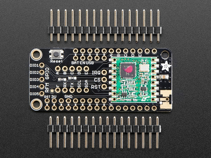 Adafruit Radio FeatherWing - RFM69HCW 433MHz (RadioFruit) by Adafruit - The Pi Hut