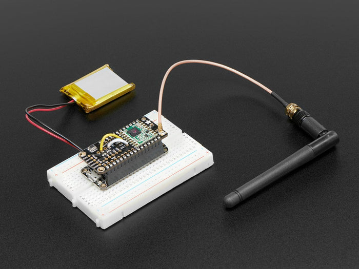 Adafruit Radio FeatherWing - RFM69HCW 433MHz (RadioFruit) by Adafruit - The Pi Hut