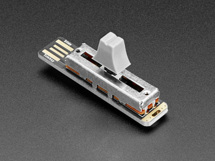 Adafruit Slider Trinkey - USB NeoPixel Slide Potentiometer by Adafruit - The Pi Hut