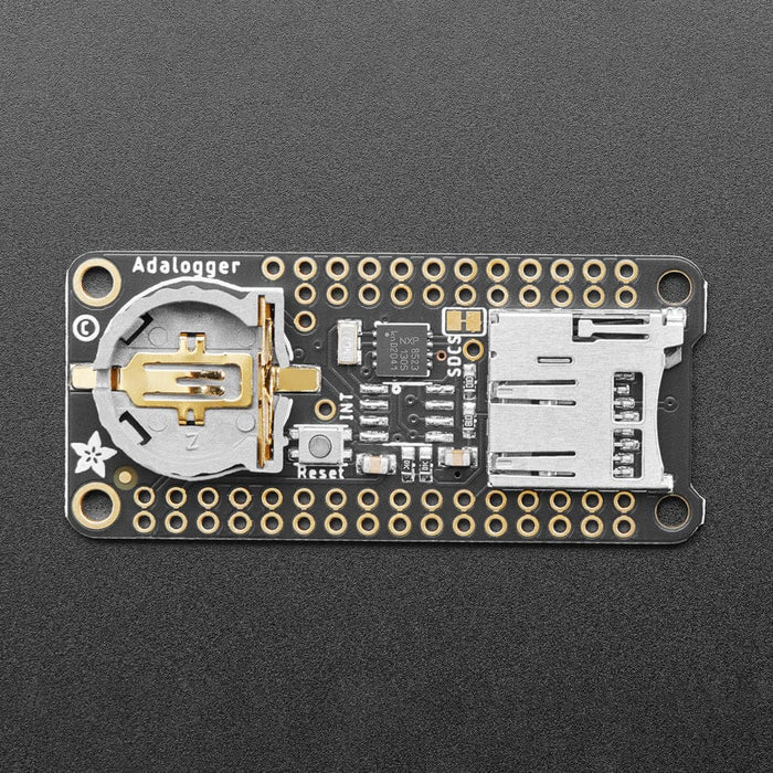 Adalogger FeatherWing - RTC + SD Add-on For All Feather Boards by Adafruit - The Pi Hut
