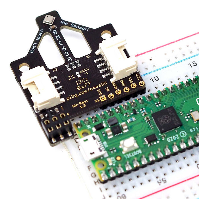Advanced Bosch BME688 Breakout Board for Raspberry Pi by Pi3g - The Pi Hut