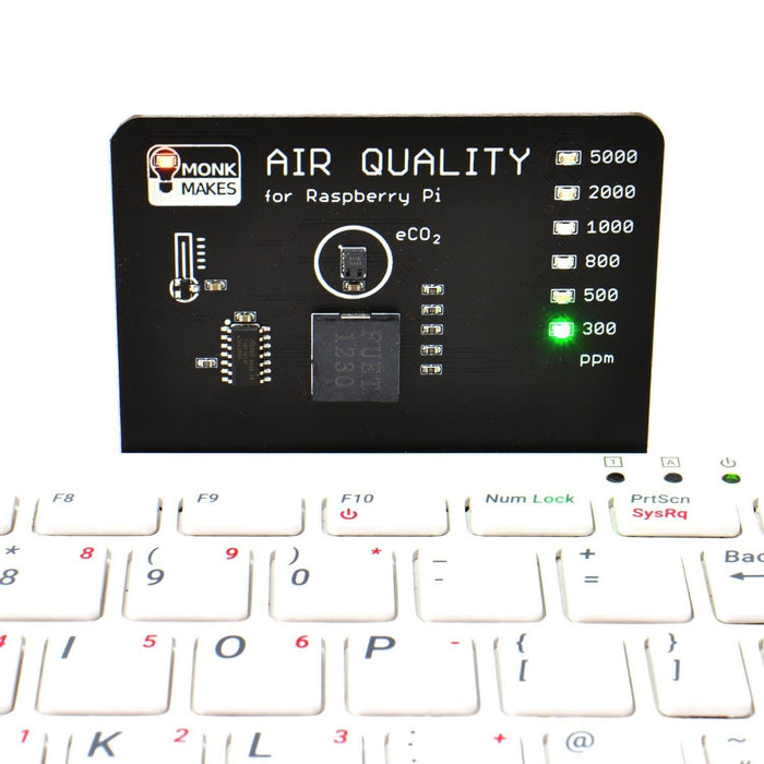 Air Quality Kit for Raspberry Pi 400 [Discontinued] by Monk Makes - The Pi Hut