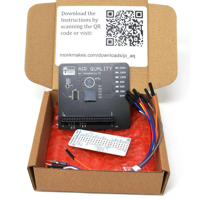 Air Quality Kit for Raspberry Pi 400 [Discontinued] by Monk Makes - The Pi Hut