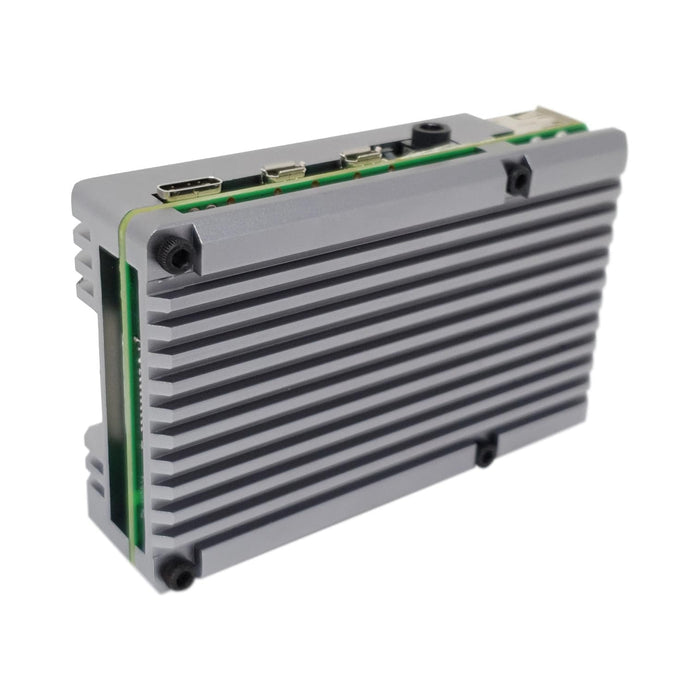 Aluminium Armour - Heatsink Case for Raspberry Pi 4 by The Pi Hut - The Pi Hut