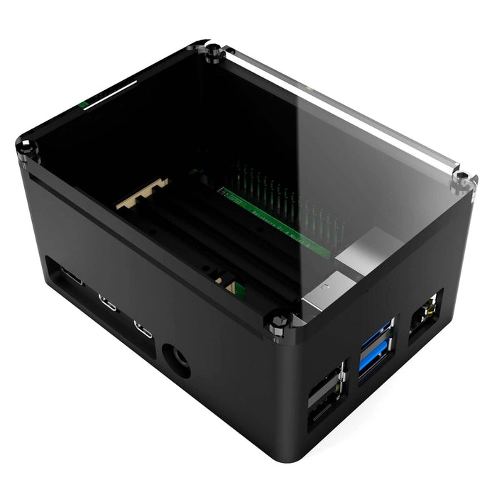 Anidees PRO Extra Tall Raspberry Pi 4 Case - Black [Discontinued] by Anidees - The Pi Hut
