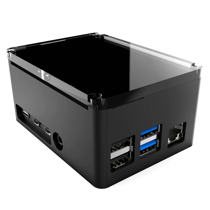 Anidees PRO Extra Tall Raspberry Pi 4 Case - Black [Discontinued] by Anidees - The Pi Hut