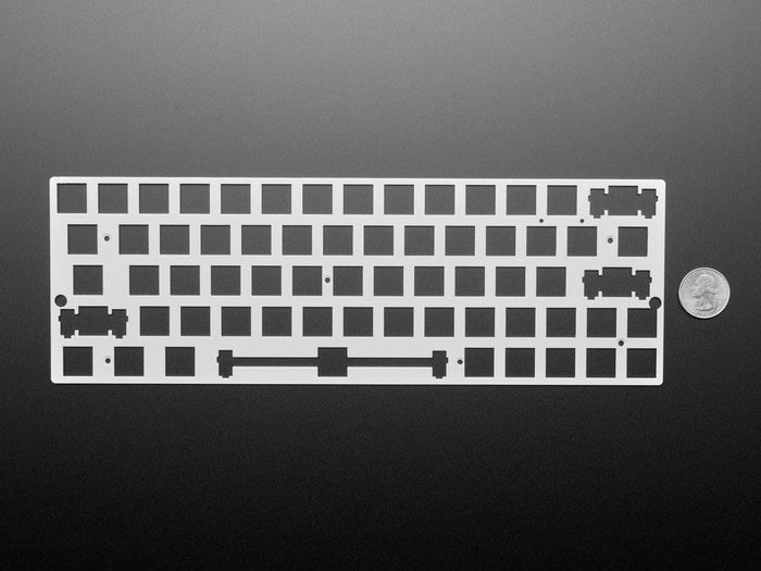 Anodized Aluminum Metal Keyboard Plate for 60% / GH60 Cases by The Pi Hut - The Pi Hut