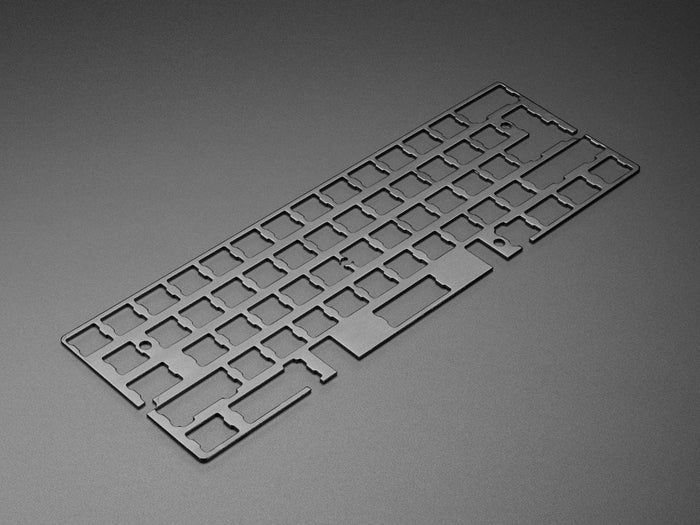 Anodized Black Aluminum Metal Keyboard Plate for GH60 Cases by The Pi Hut - The Pi Hut