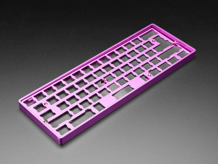 Anodized Purple Aluminum Metal Keyboard Plate for GH60 Case by The Pi Hut - The Pi Hut