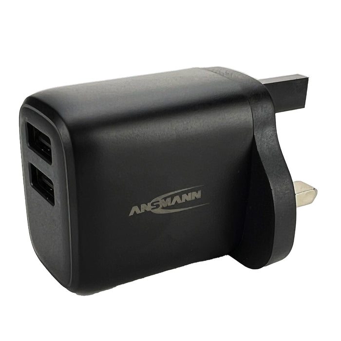 Dual-USB Charger (UK Plug) by ANSMANN - The Pi Hut