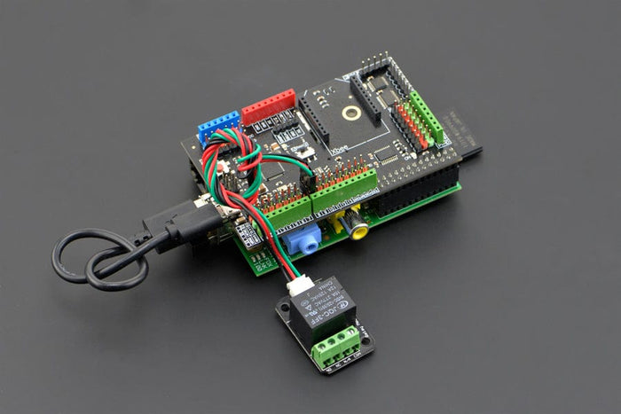 Arduino Expansion Shield for Raspberry Pi model B [Discontinued] by DFRobot - The Pi Hut