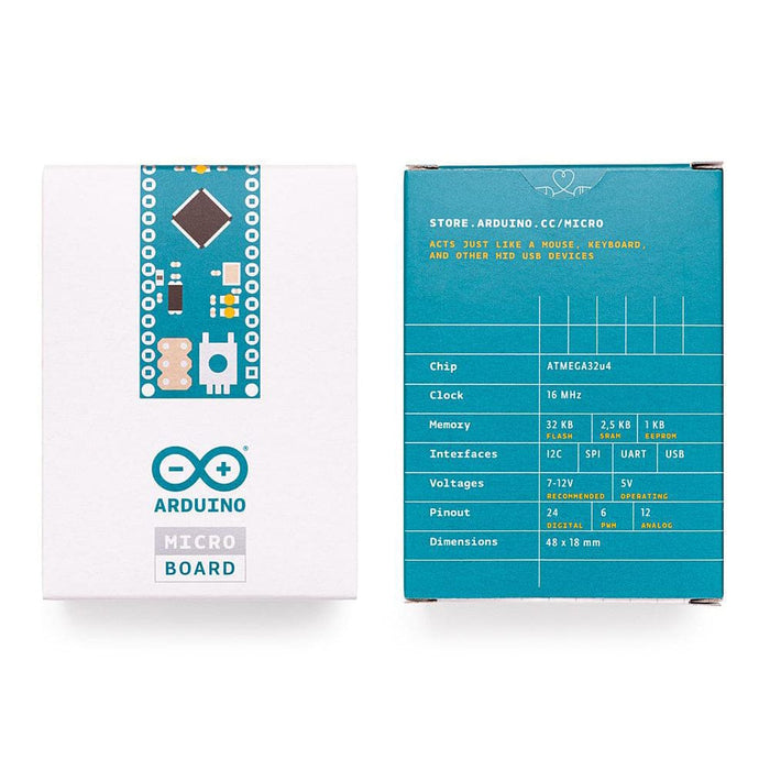 Arduino Micro (with headers) by Arduino - The Pi Hut