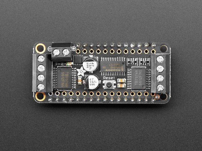 Assembled DC Motor + Stepper FeatherWing Add-on by Adafruit - The Pi Hut