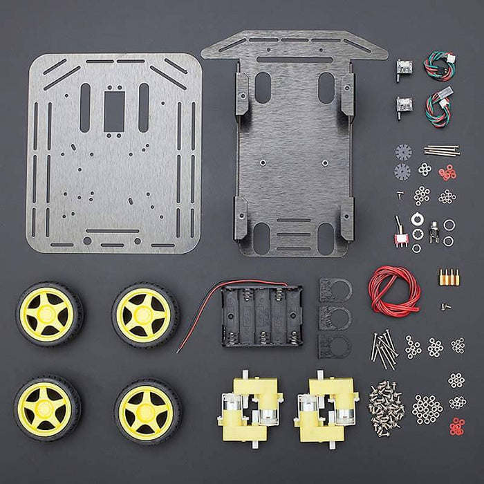 Baron: 4WD Mobile Robot Platform for Arduino with Encoder [discontinued] by DFRobot - The Pi Hut