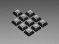 Black DSA Keycaps for MX Compatible Switches - 10 pack by The Pi Hut - The Pi Hut