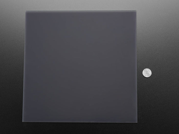 Black LED Diffusion Acrylic Panel 12" x 12" - 0.1" / 2.6mm thick by The Pi Hut - The Pi Hut