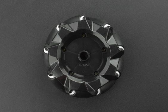 Black Mecanum Wheel (97mm) - Right [Discontinued] by DFRobot - The Pi Hut