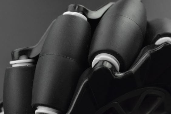 Black Mecanum Wheel (97mm) - Right [Discontinued] by DFRobot - The Pi Hut