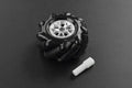 Black Mecanum Wheel with Motor Shaft Coupling (60mm) - Left [Discontinued] by DFRobot - The Pi Hut