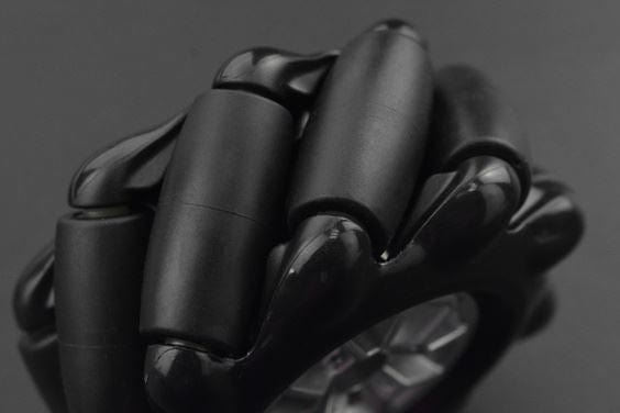 Black Mecanum Wheel with Motor Shaft Coupling (60mm) - Left [Discontinued] by DFRobot - The Pi Hut