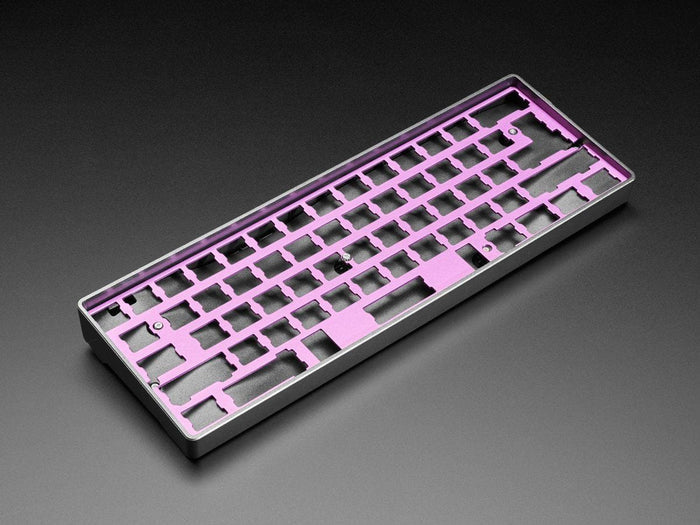 Black Metallic-Look Plastic GH60 / 60% Keyboard Shell by The Pi Hut - The Pi Hut