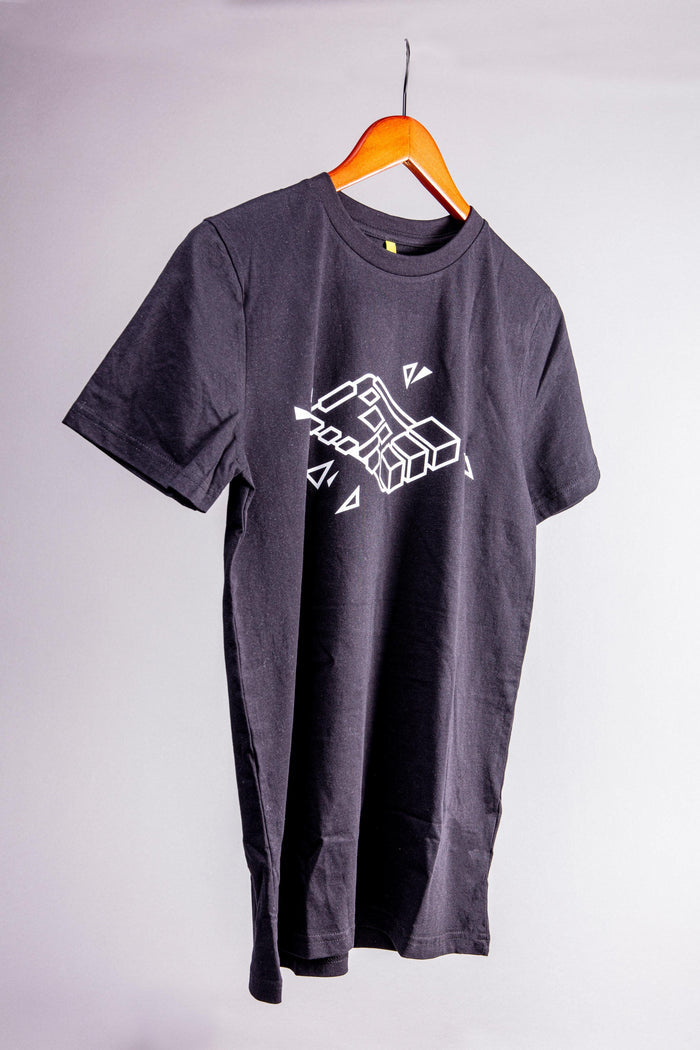 Black Raspberry Pi "Pi 4" T-shirt (Adult Size) [Discontinued] by Raspberry Pi - The Pi Hut