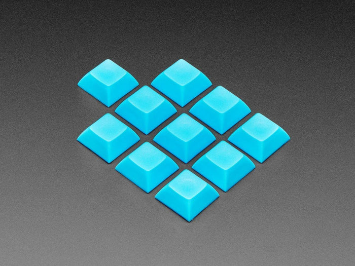 Blue DSA Keycaps for MX Compatible Switches - 10 pack by The Pi Hut - The Pi Hut